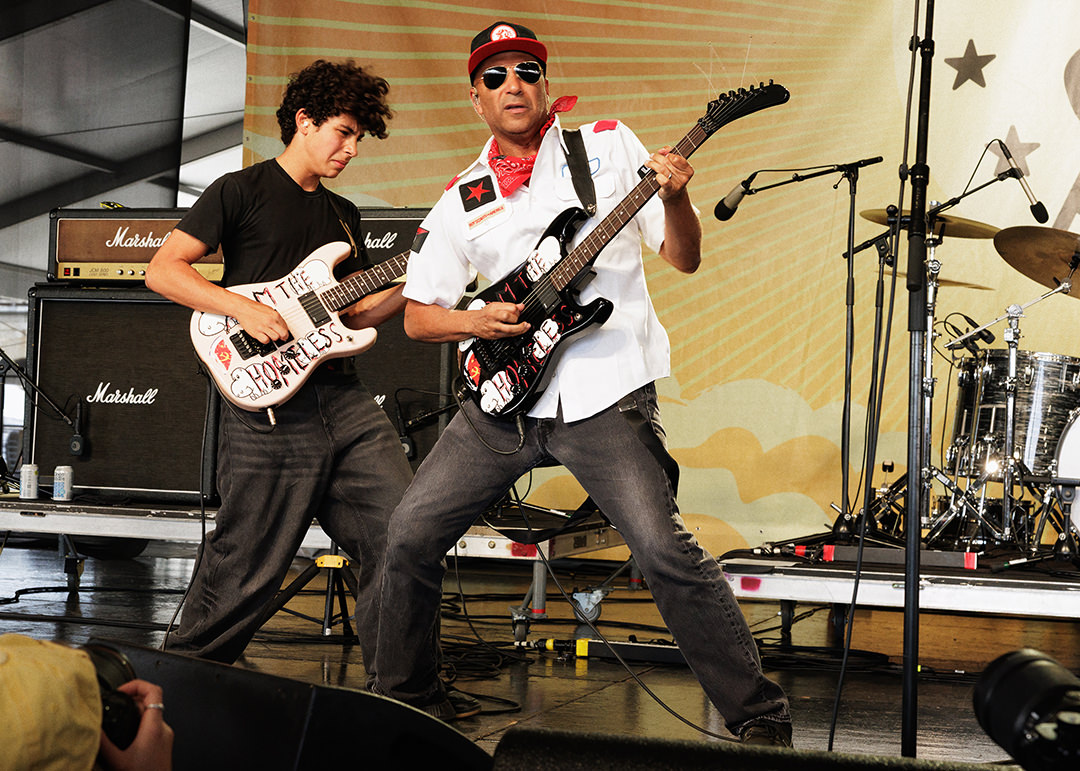  Tom and Roman Morello Newport Folk Fest Concert Photo 